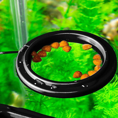 Fish Food Feeding Ring Aquarium Fish Tank Fish Feeder for Tropical Fish Food Feeding Assistant Pet Aquarium Accessories